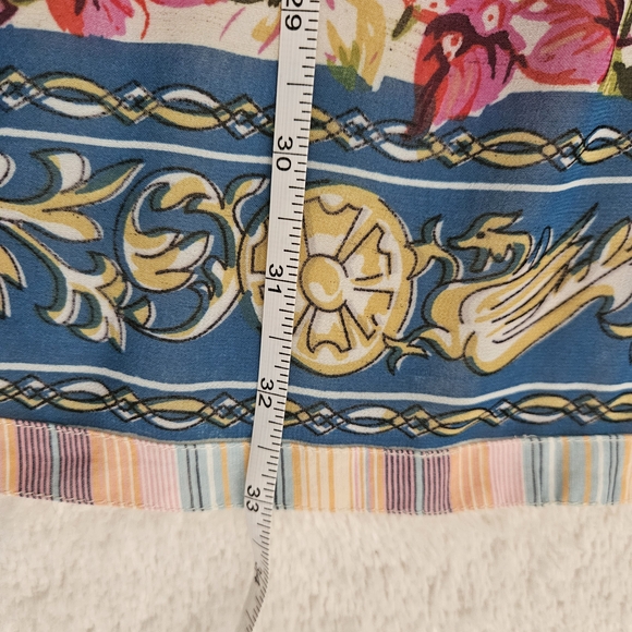 NEW Aratta Multicolor Shirt Size S Stripes Bohemian Leightweight Whimsigoth - Picture 12 of 14